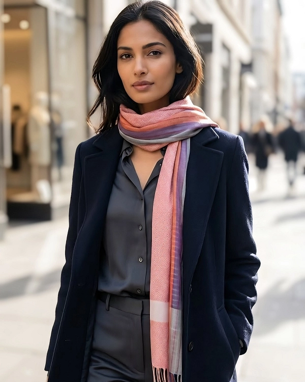 el dokuma ipek şal fular