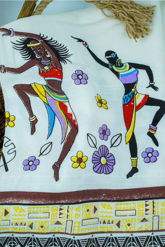 Flores Baskılı Peştemal Afrika