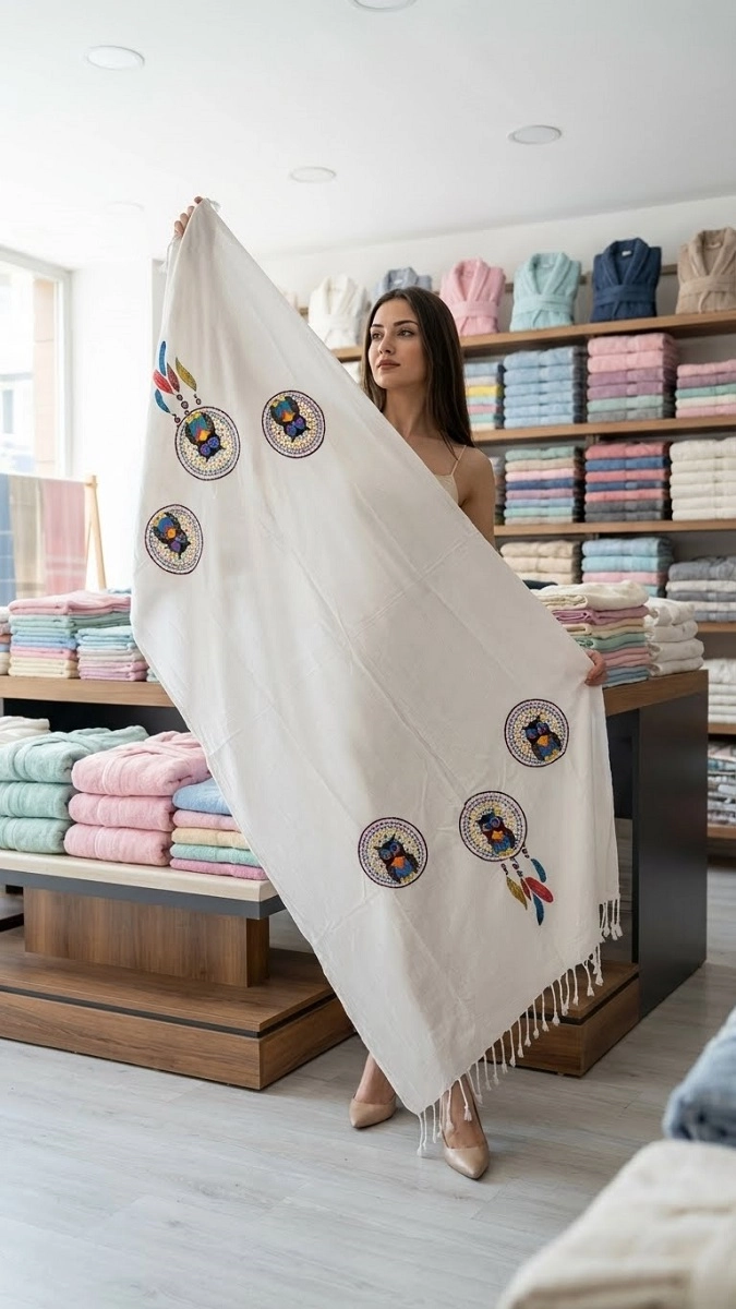 Flores Baskılı Peştemal Baykuş