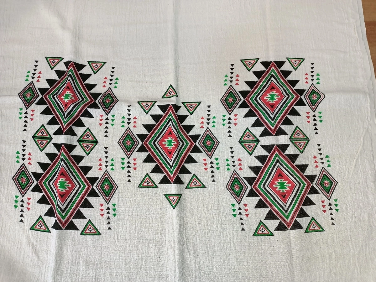 Müslin Baskılı Peştemal Kilim Desen