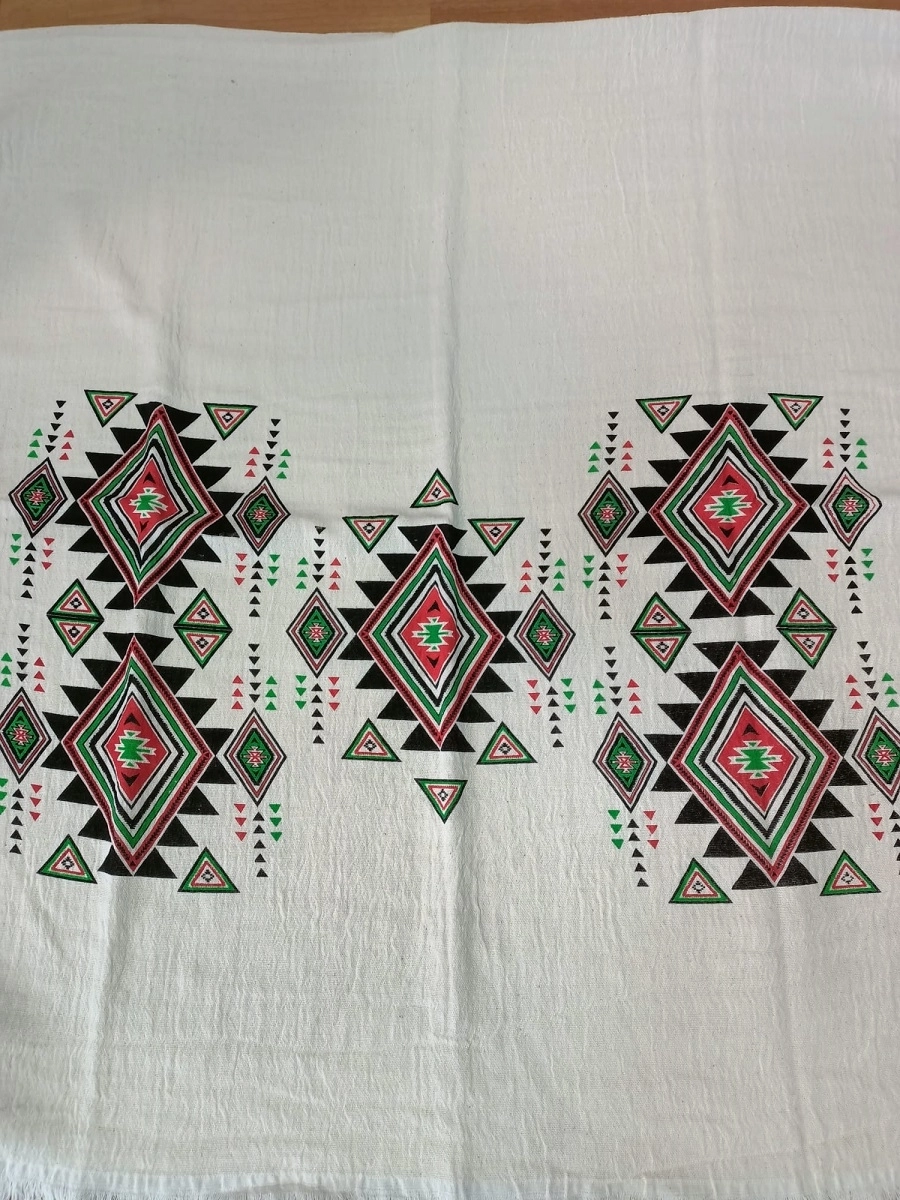 Müslin Baskılı Peştemal Kilim Desen