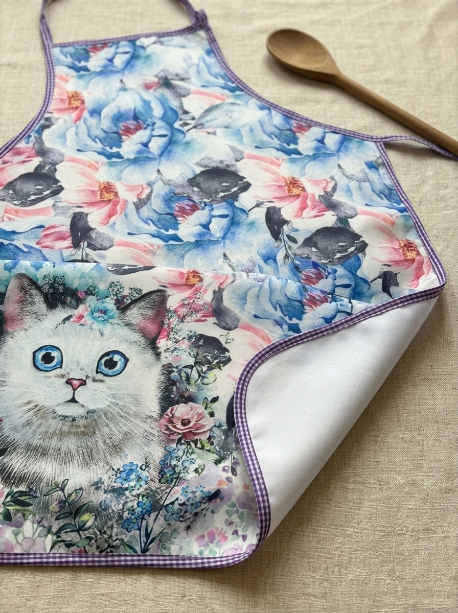Mutfak Önlüğü Su Geçirmez Kedi