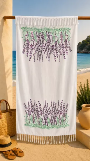 Flores Baskılı Peştemal Lilya