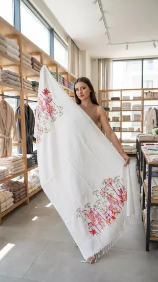 Flores Baskılı Peştemal Çınar