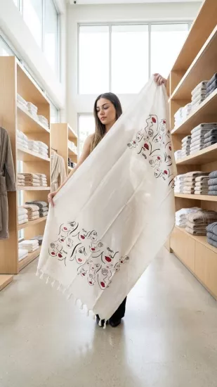 Flores Baskılı Peştemal Lady