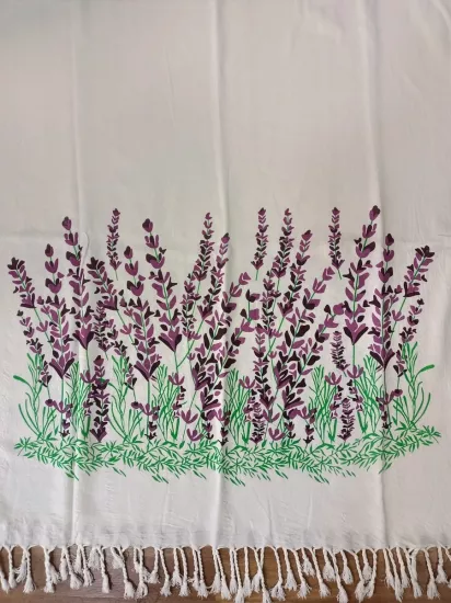 Flores Baskılı Peştemal Lilya