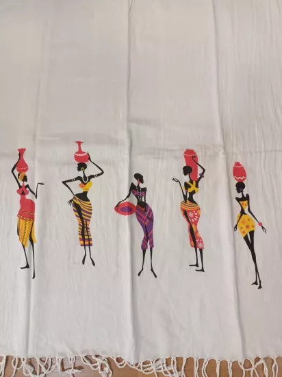 Flores Baskılı Peştemal Mısır