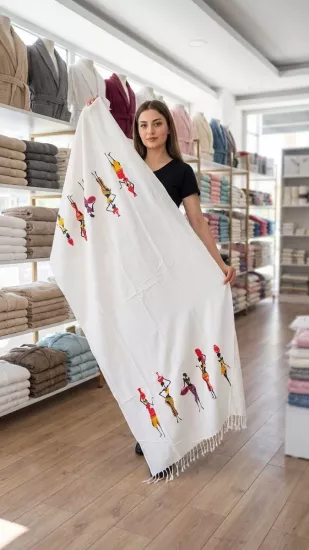 Flores Baskılı Peştemal Mısır