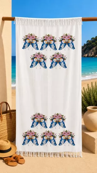 Flores Baskılı Peştemal Kelebek