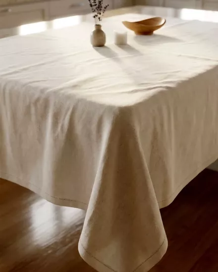 Keten masa örtüsü