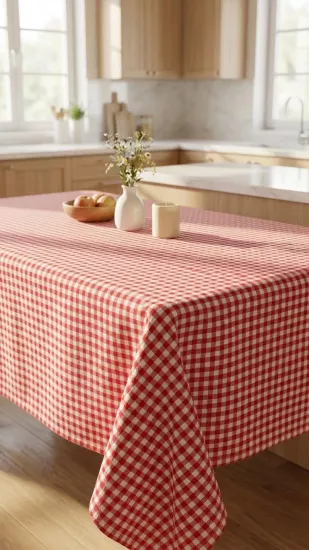 Kareli masa örtüsü