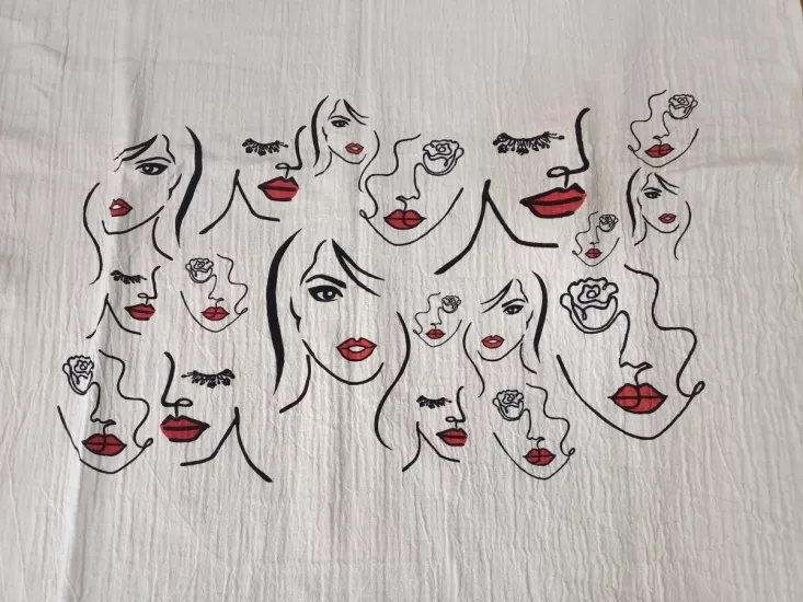 Müslin Baskılı Peştemal Lady