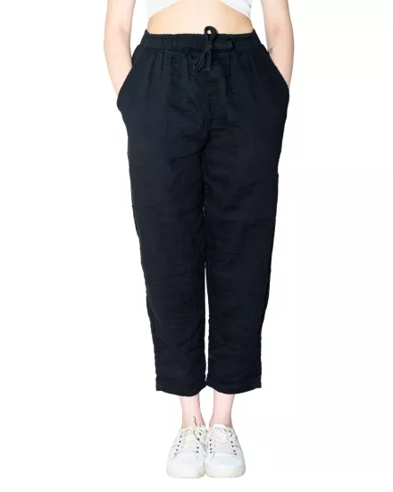 Bayan müslin pantolon havuç