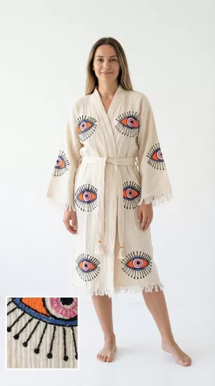 Taş Baskı Kaftan Gözde