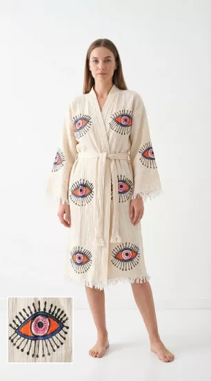 Taş Baskı Kaftan Gözde
