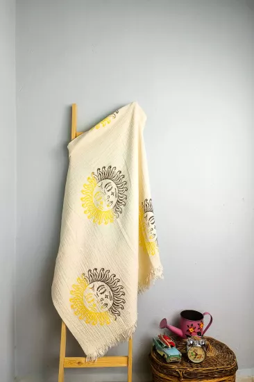Taş Baskı Peştemal Güneş