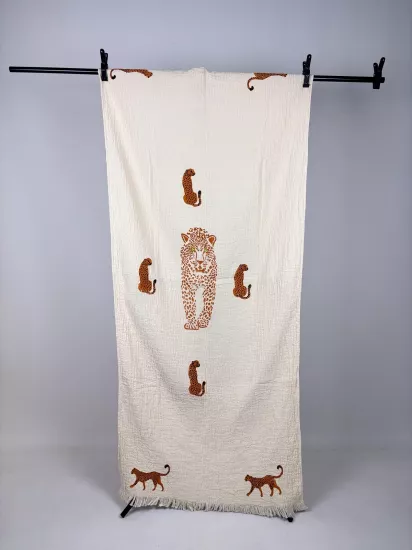 Taş Baskı Peştemal Tiger