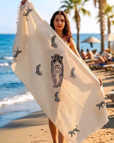 Taş Baskı Peştemal Tiger