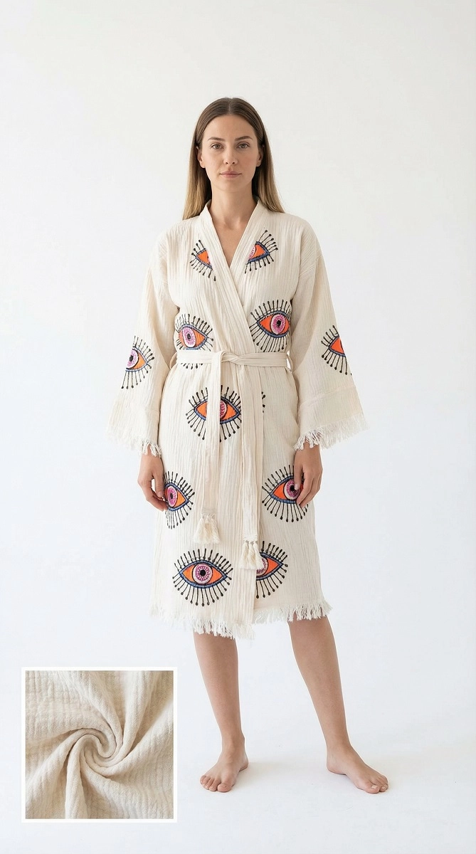 Taş Baskı Kaftan Gözde