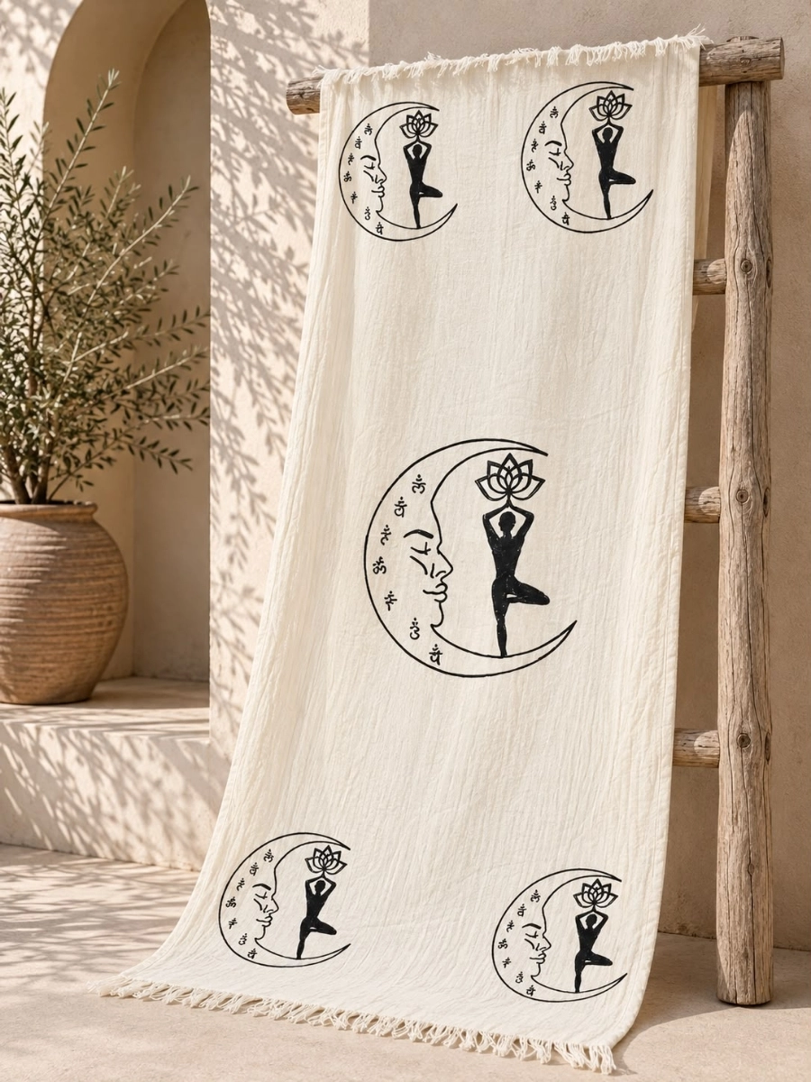 Taş Baskı Peştemal Yoga