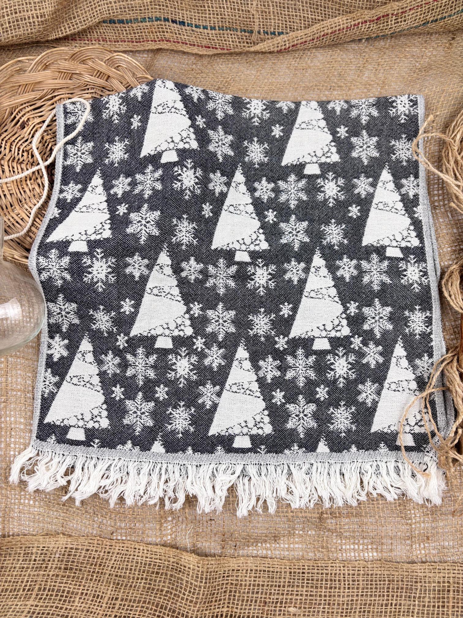 Tea towel jakarlı dokuma peşkir çam desenli