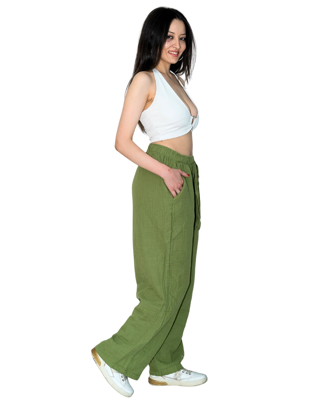 Bayan müslin pantolon